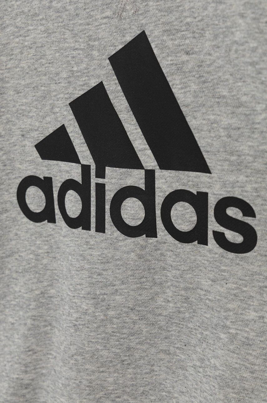 adidas Detská mikina GS4273 šedá farba melanžová - Pepit.sk