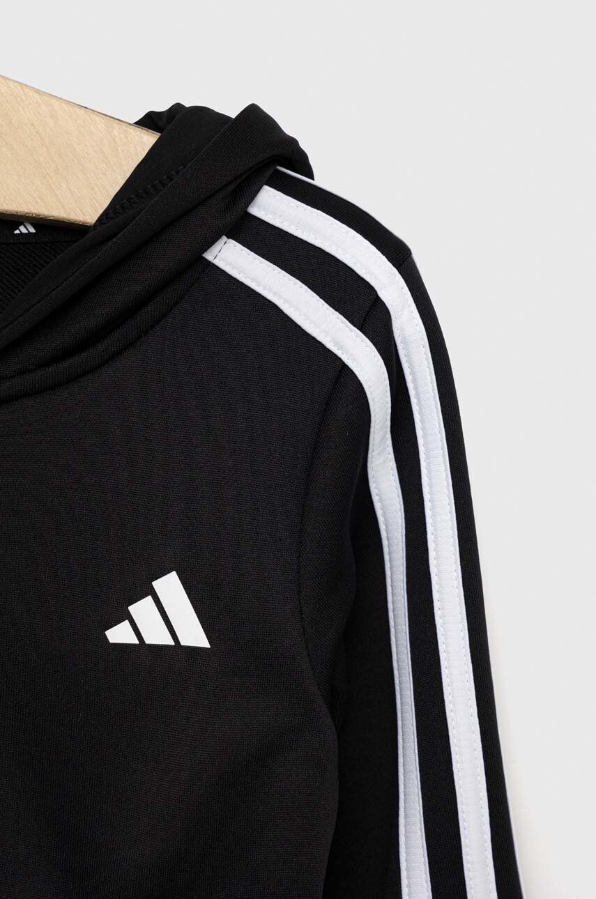 adidas Detská mikina ružová farba s kapucňou s nášivkou - Pepit.sk