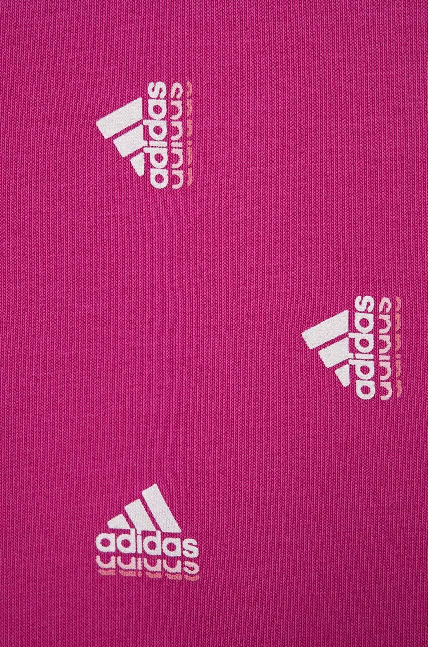 adidas Detská mikina G BLUV ružová farba vzorovaná - Pepit.sk