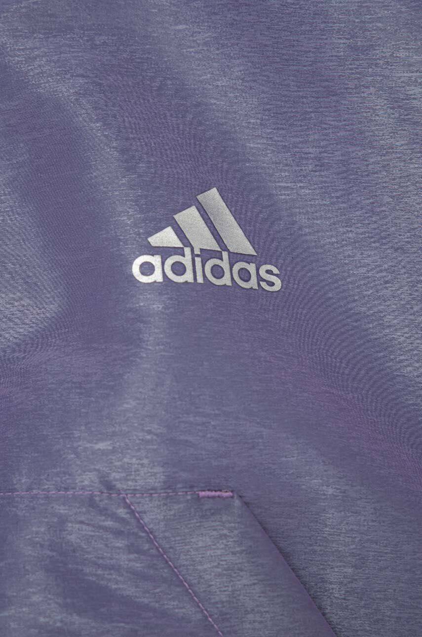 adidas Detská mikina G D WV HD HLFZP fialová farba s kapucňou jednofarebná - Pepit.sk