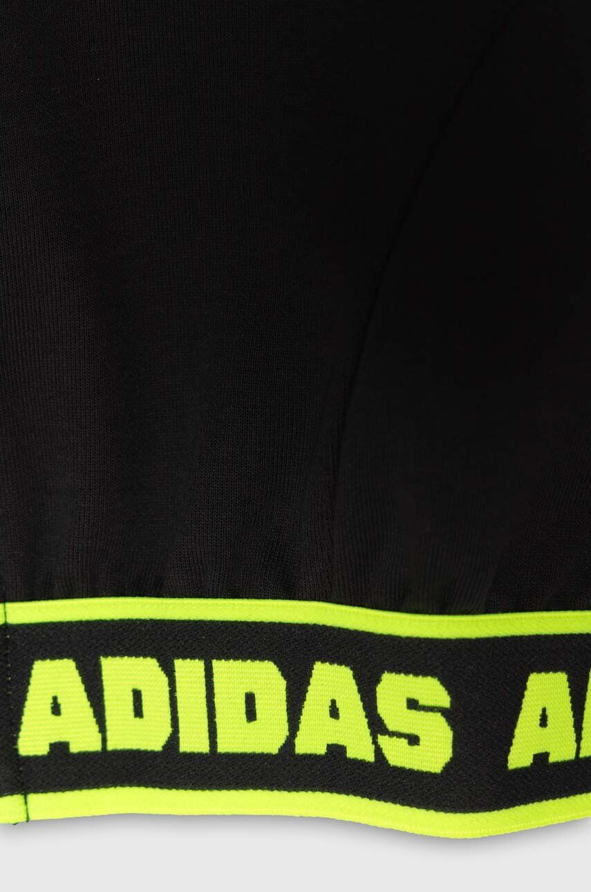 adidas Detská mikina JG D CROP BMBER čierna farba s potlačou - Pepit.sk