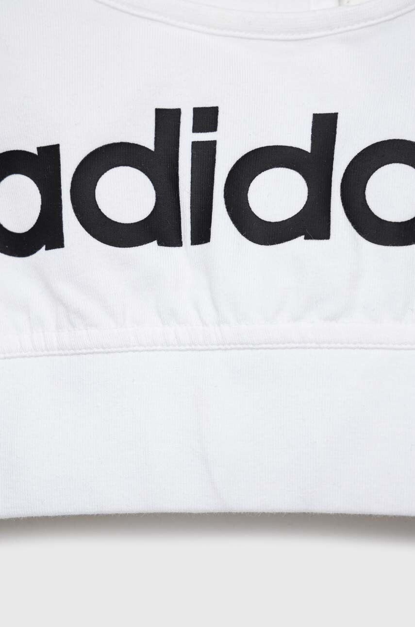 adidas Detská podprsenka G LIN CR biela farba - Pepit.sk