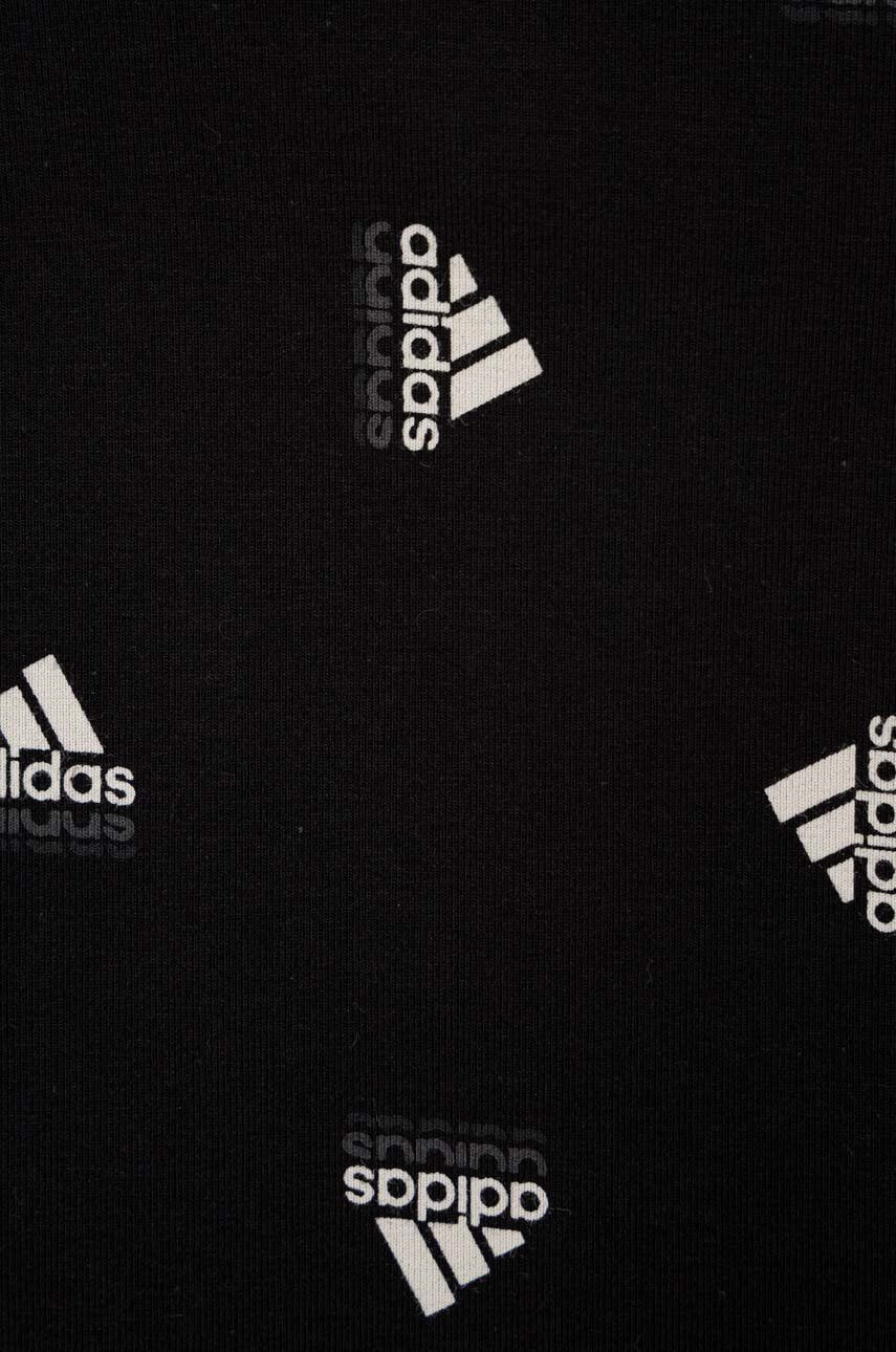 adidas Detské legíny G BLUV čierna farba vzorované - Pepit.sk