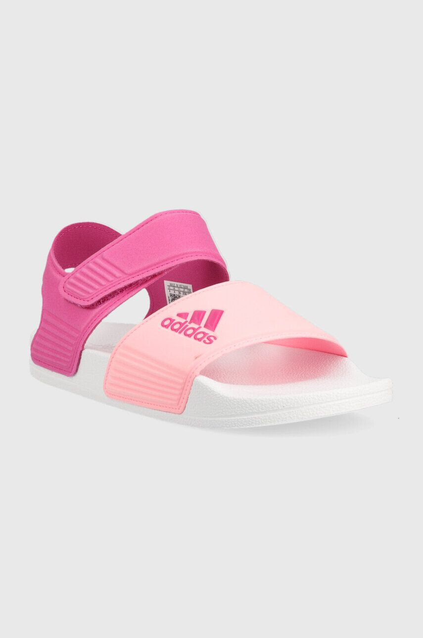 adidas Detské sandále ADILETTE SANDAL K ružová farba - Pepit.sk