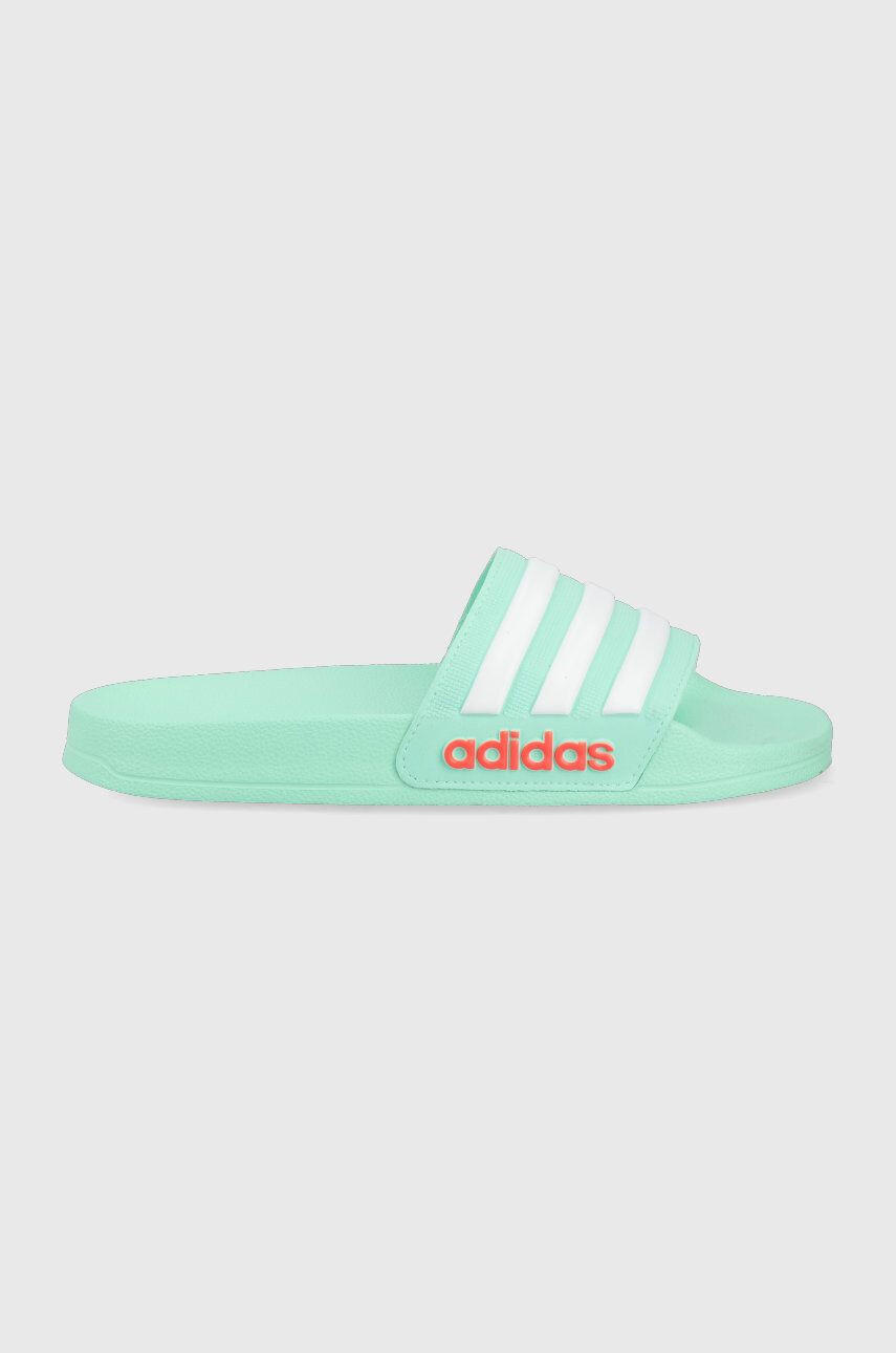 adidas Detské šľapky Adilette GW0323 tyrkysová farba - Pepit.sk