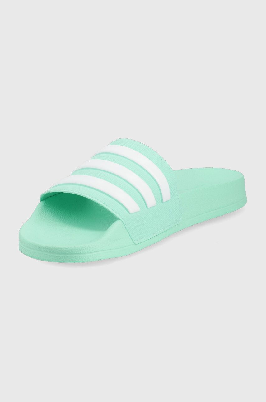 adidas Detské šľapky Adilette GW0323 tyrkysová farba - Pepit.sk