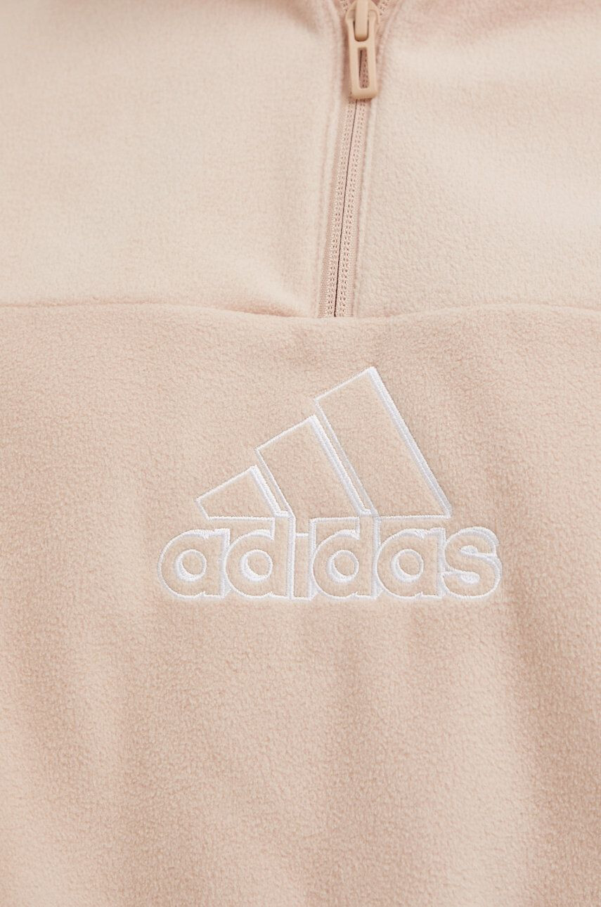 adidas Mikina pánska zelená farba s kapucňou jednofarebná - Pepit.sk