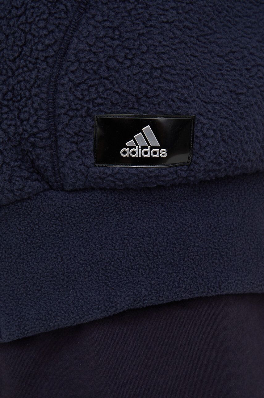 adidas Mikina dámska béžová farba s kapucňou jednofarebná - Pepit.sk