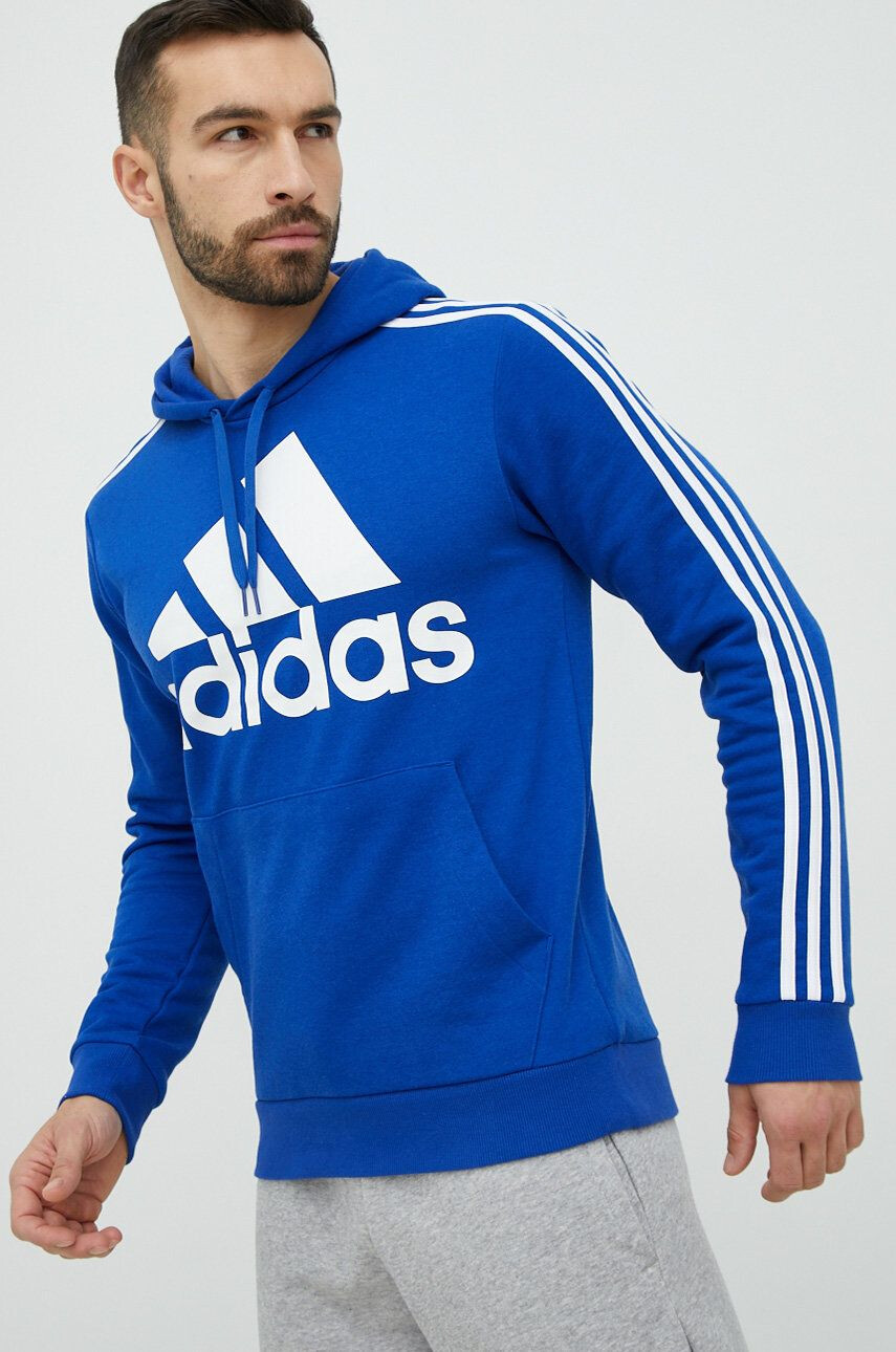 adidas Mikina pánska s kapucňou s potlačou - Pepit.sk