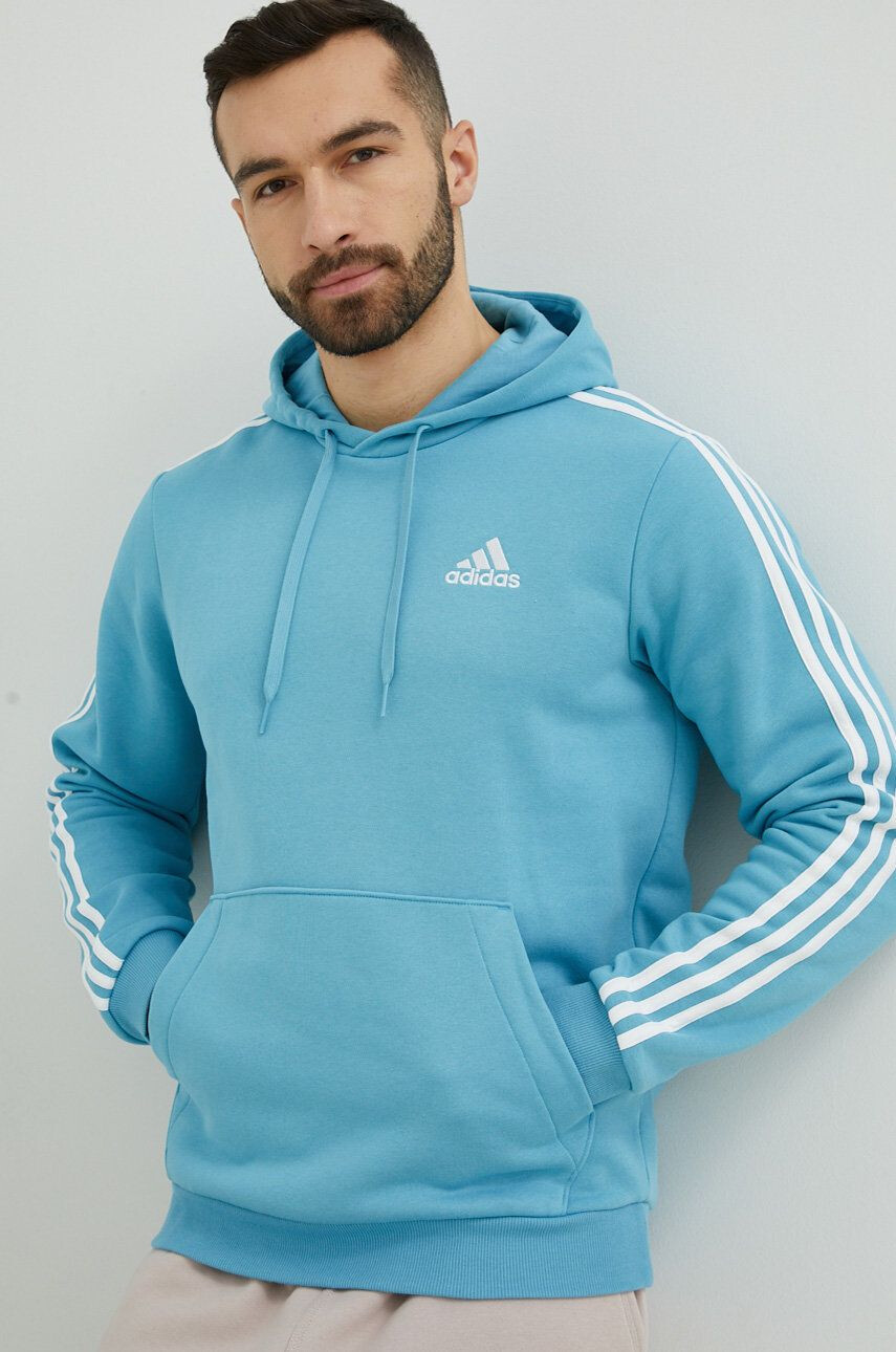 adidas Mikina pánska s kapucňou s nášivkou - Pepit.sk