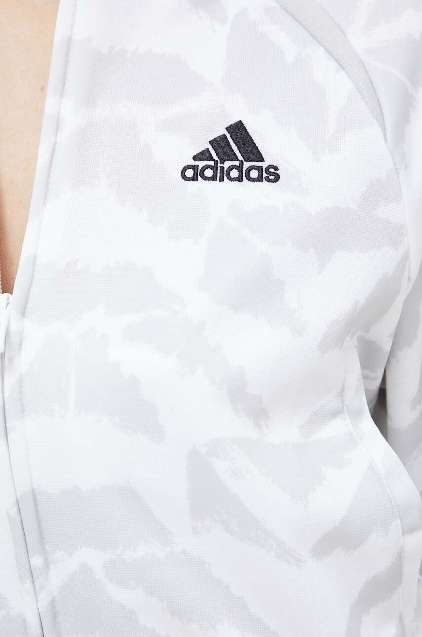 adidas Mikina dámska ružová farba vzorovaná - Pepit.sk