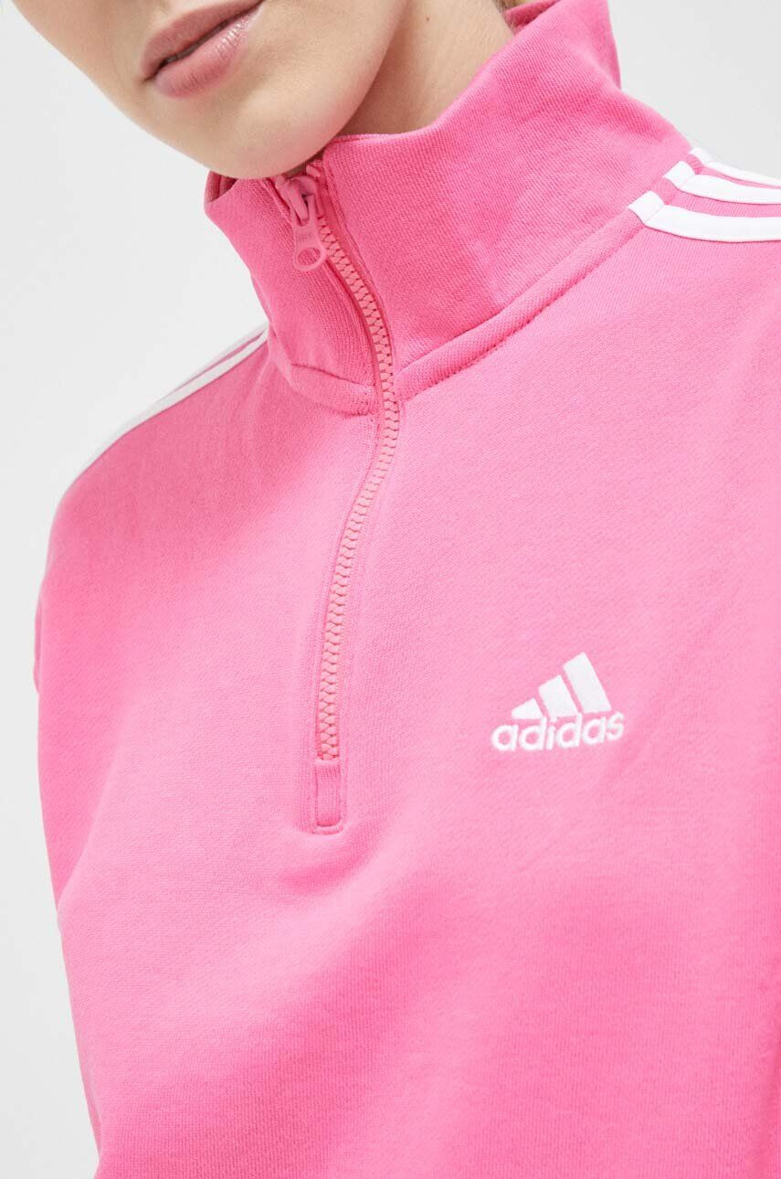 adidas Mikina pánska čierna farba s kapucňou s potlačou - Pepit.sk