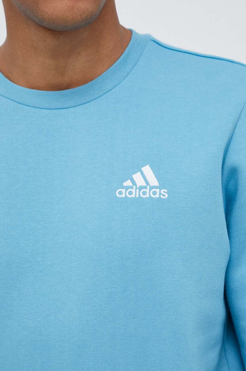 adidas Mikina pánska čierna farba s kapucňou s potlačou - Pepit.sk