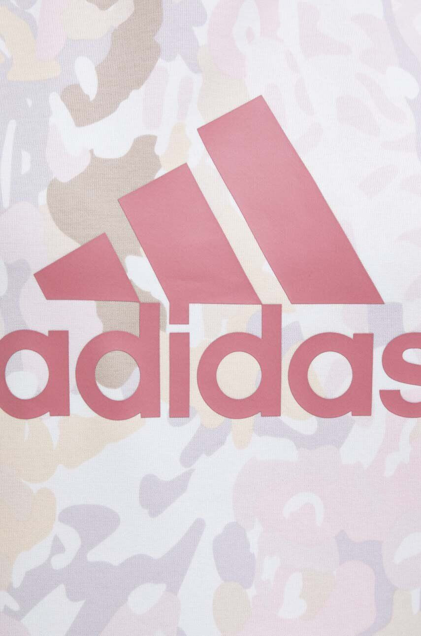 adidas Mikina dámska ružová farba vzorovaná - Pepit.sk