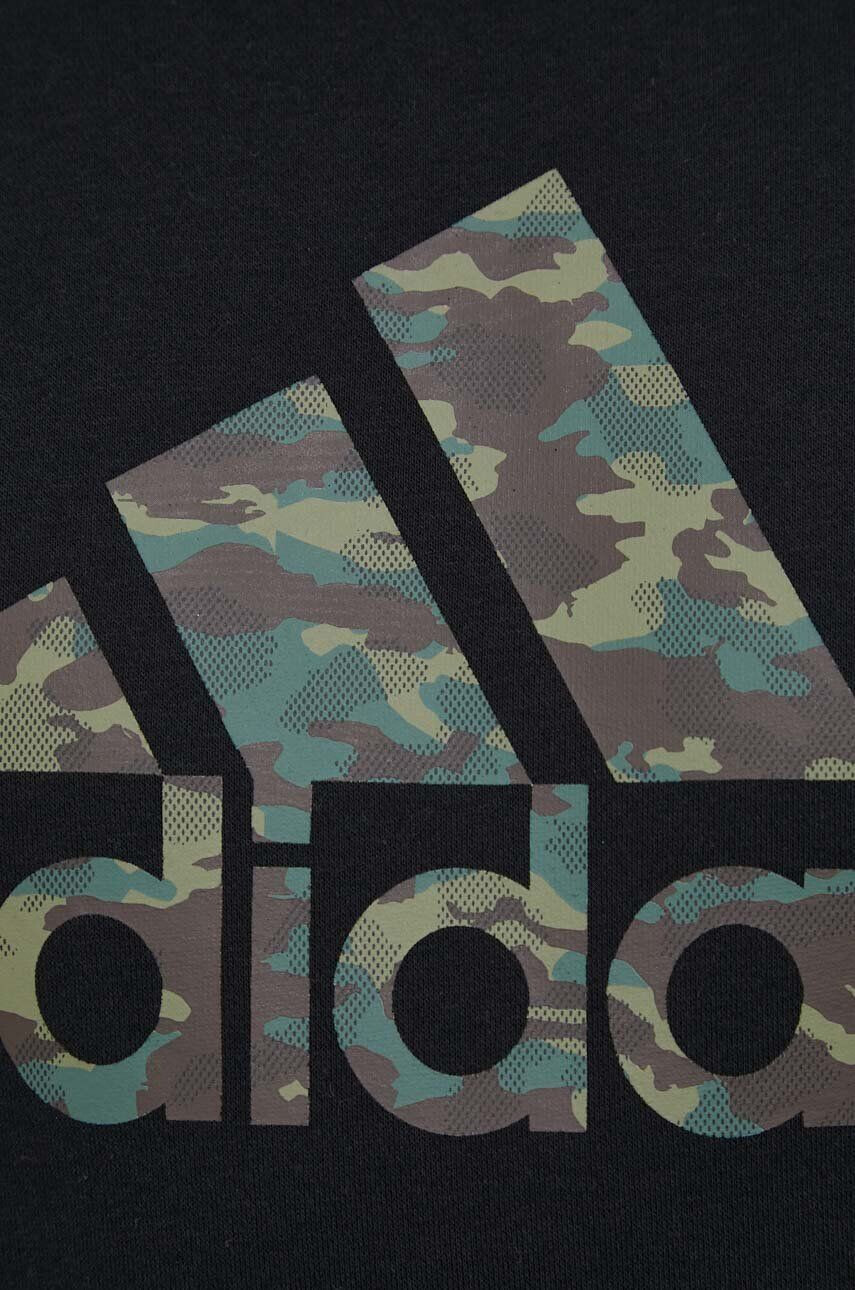 adidas Mikina pánska bordová farba jednofarebná - Pepit.sk