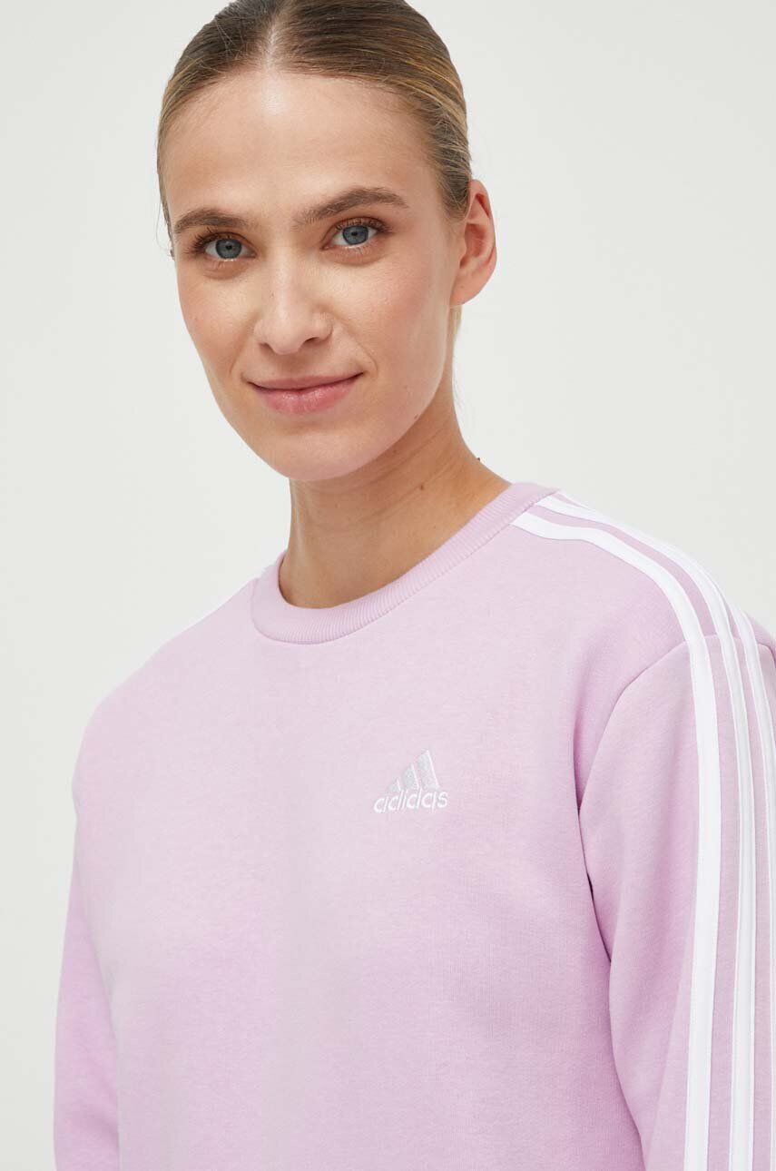 adidas Mikina dámska ružová farba s nášivkou - Pepit.sk