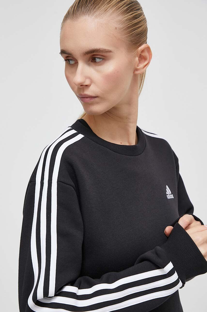 adidas Mikina dámska čierna farba vzorovaná - Pepit.sk