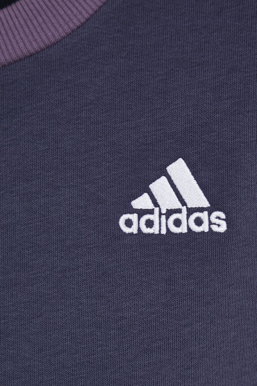 adidas Mikina pánska šedá farba s kapucňou melanžová - Pepit.sk