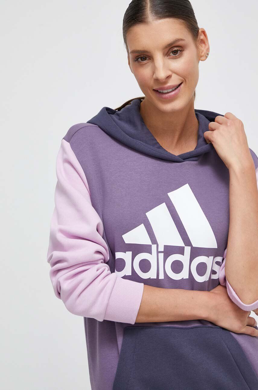 adidas Mikina pánska s kapucňou s potlačou - Pepit.sk