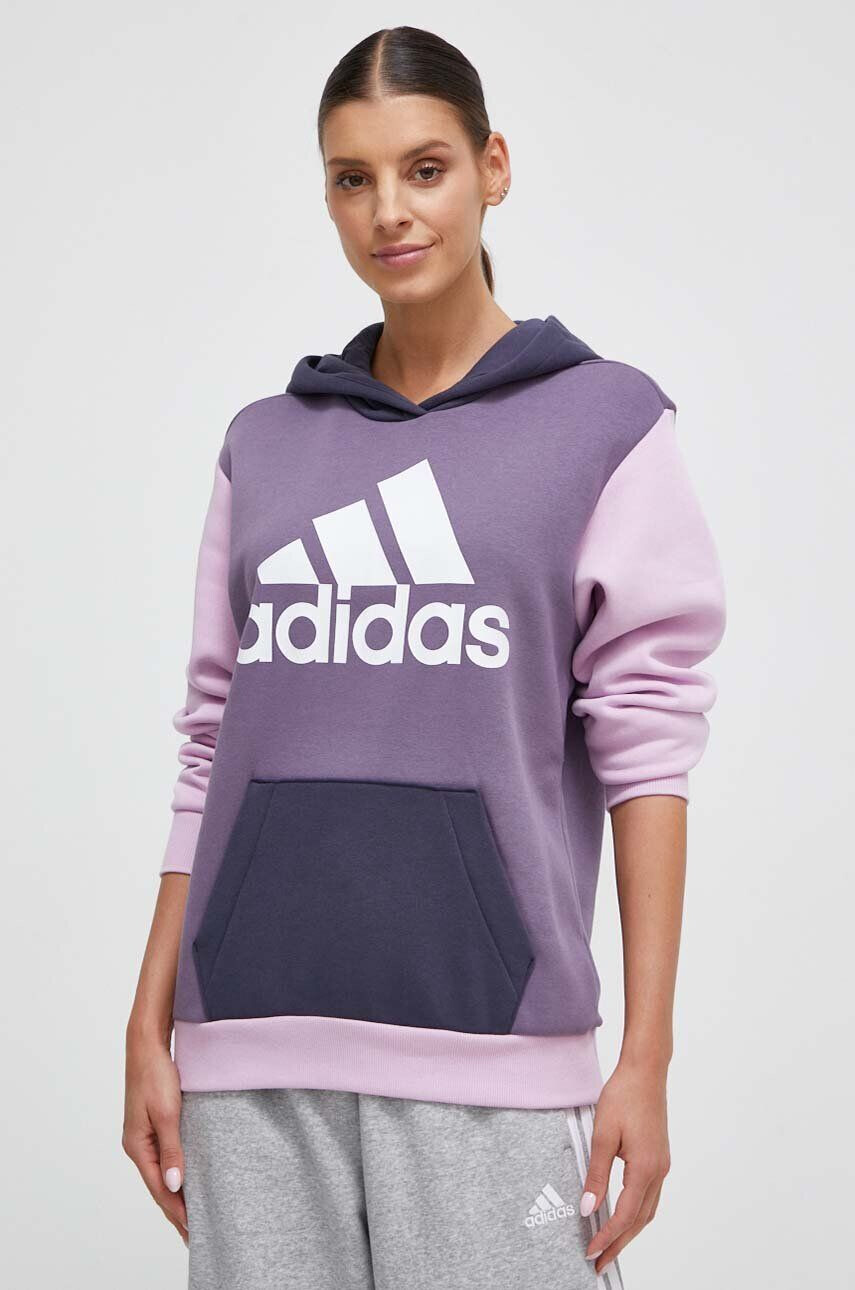 adidas Mikina pánska s kapucňou s potlačou - Pepit.sk