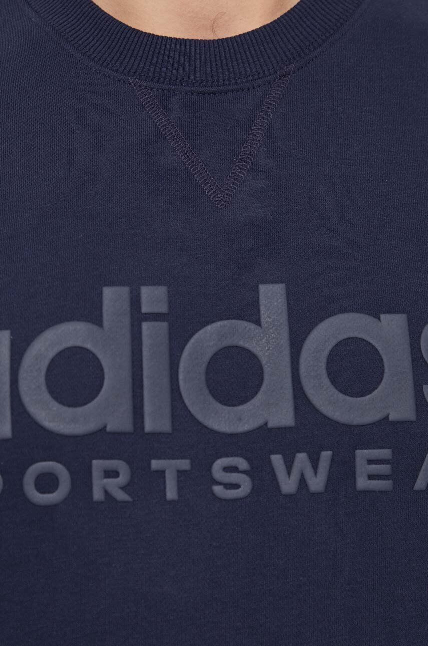 adidas Mikina pánska tmavomodrá farba s potlačou - Pepit.sk