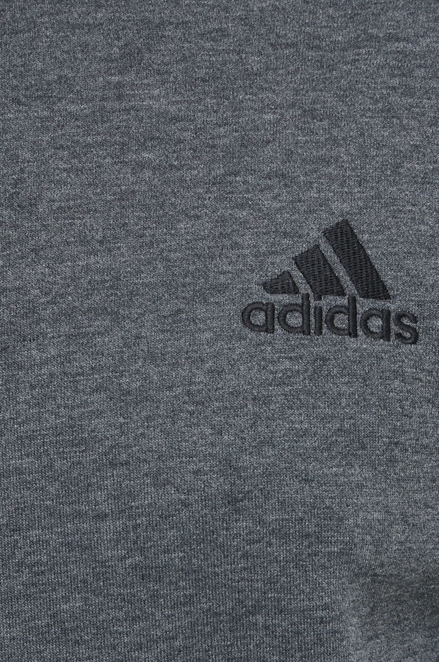 adidas Mikina pánska šedá farba melanžová - Pepit.sk