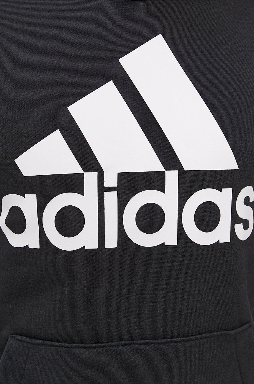 adidas Mikina GK9220 pánska čierna farba s potlačou - Pepit.sk