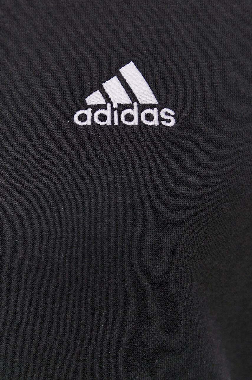 adidas Mikina GM5582 dámska čierna farba jednofarebná - Pepit.sk