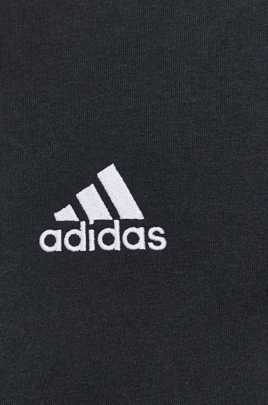 adidas Mikina GV5294 pánska čierna farba jednofarebná - Pepit.sk