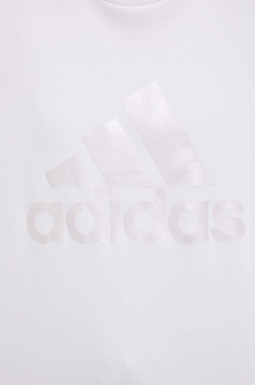 adidas Mikina dámska ružová farba s kapucňou s nášivkou - Pepit.sk