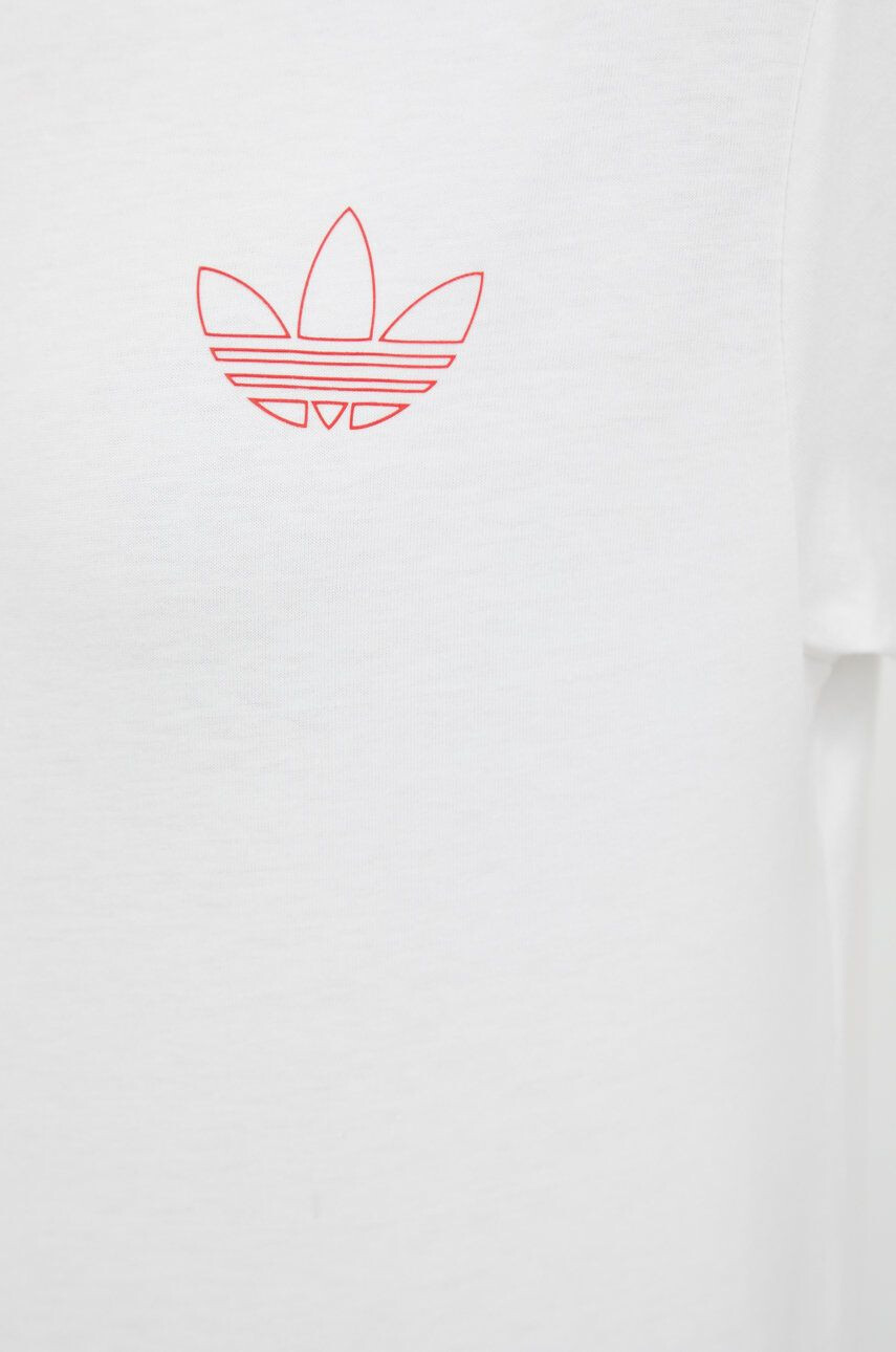 adidas Originals Bavlnené tričko biela farba - Pepit.sk