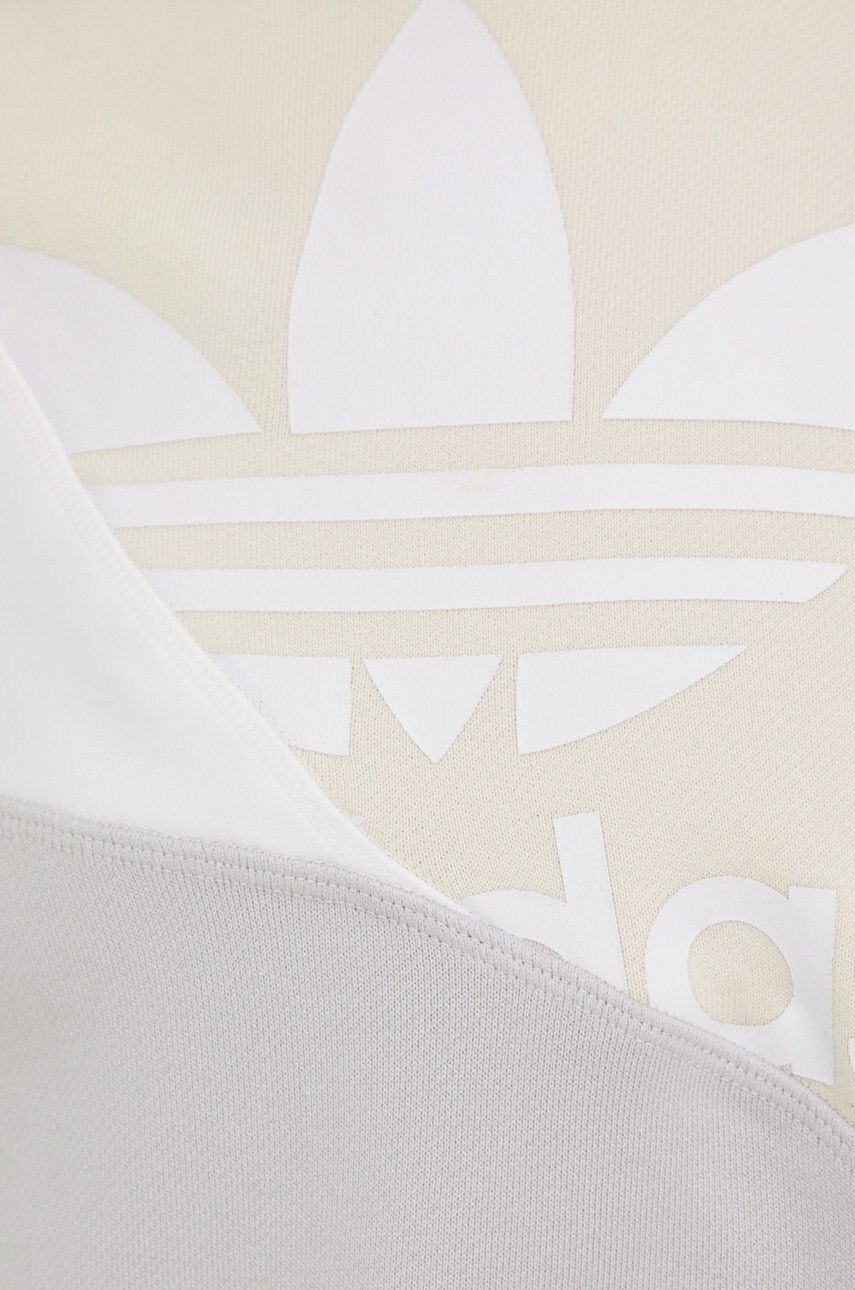 adidas Originals Bavlnená mikina dámska zelená farba s kapucňou jednofarebná - Pepit.sk