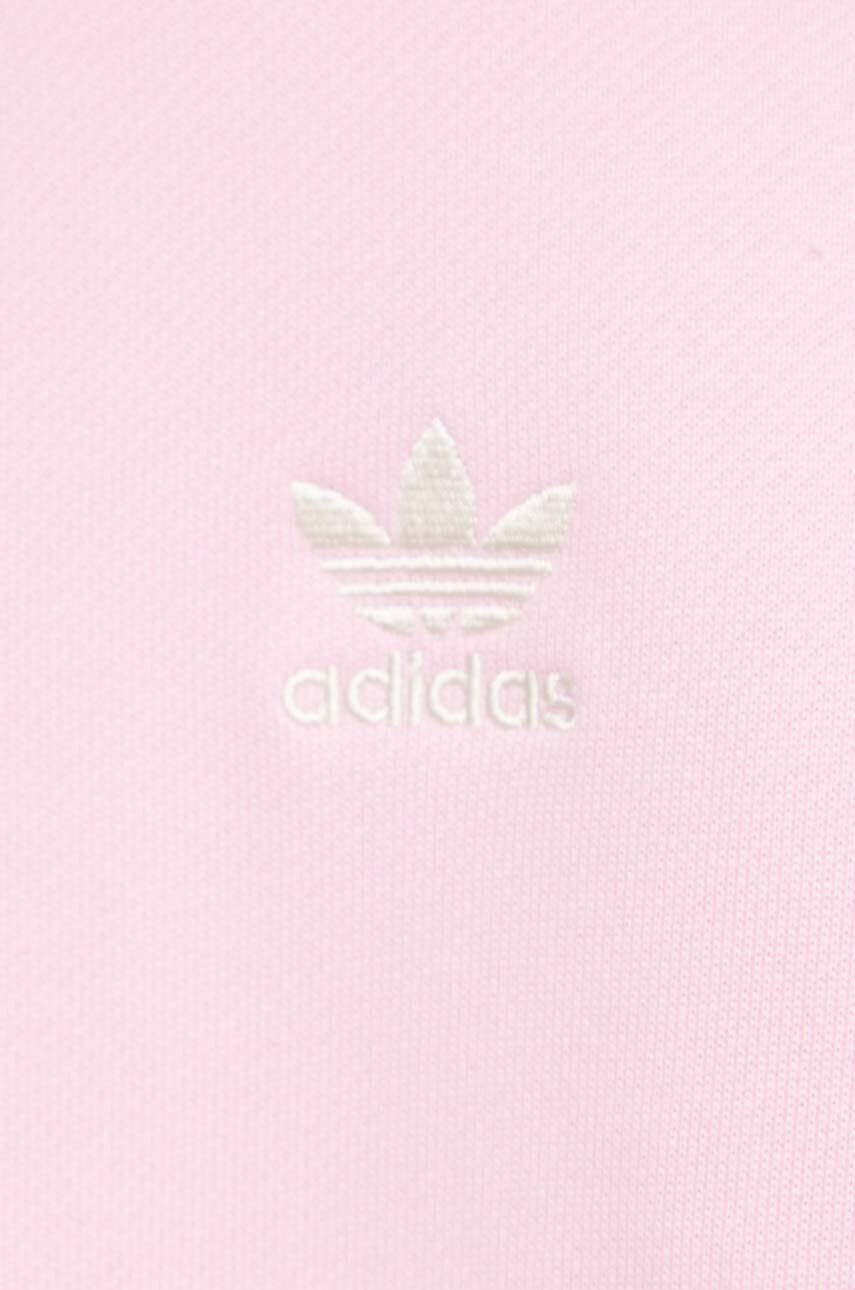 adidas Originals Bavlnená mikina dámska ružová farba s nášivkou - Pepit.sk