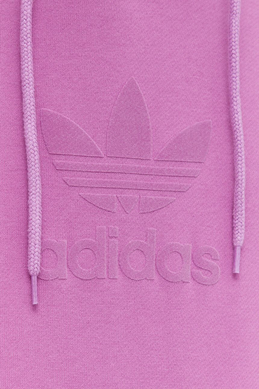 adidas Originals Bavlnená mikina pánska ružová farba s potlačou - Pepit.sk