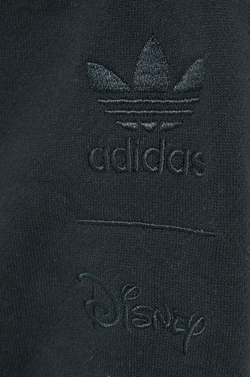 adidas Originals Bavlnená mikina dámska čierna farba s nášivkou - Pepit.sk