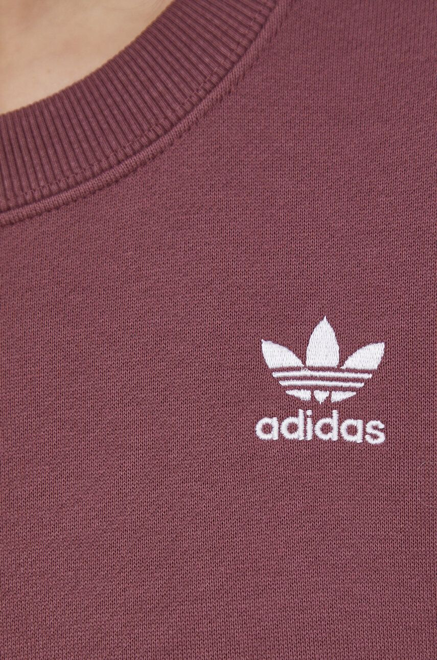 adidas Originals Bavlnená mikina Adicolor HC2028-QUICRI dámska fialová farba s potlačou - Pepit.sk