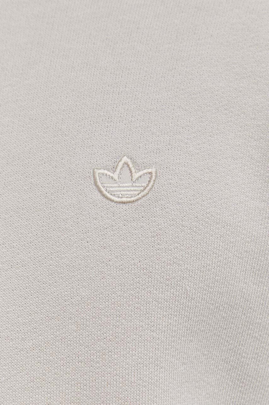 adidas Originals Bavlnená mikina Adicolor Contempo French Terry Hoodie pánska béžová farba s kapucňou jednofarebná IR7865 - Pepit.sk