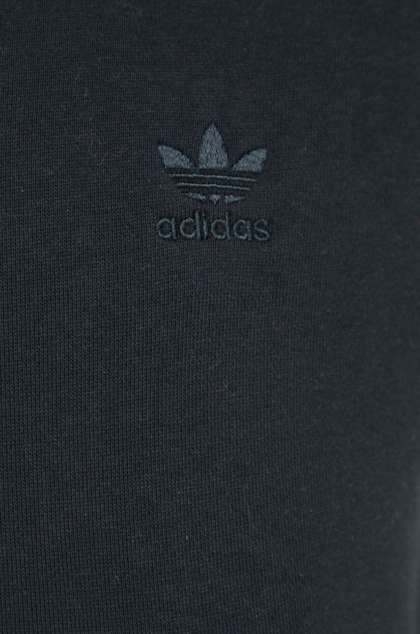 adidas Originals Bavlnená mikina Trefoil Moments HE6920 dámska čierna farba s nášivkou - Pepit.sk