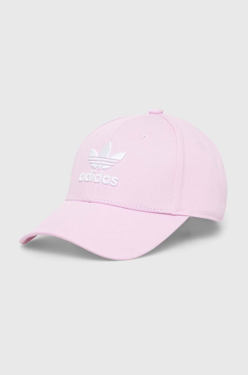 adidas Originals Bavlnená šiltovka ružová farba s nášivkou - Pepit.sk