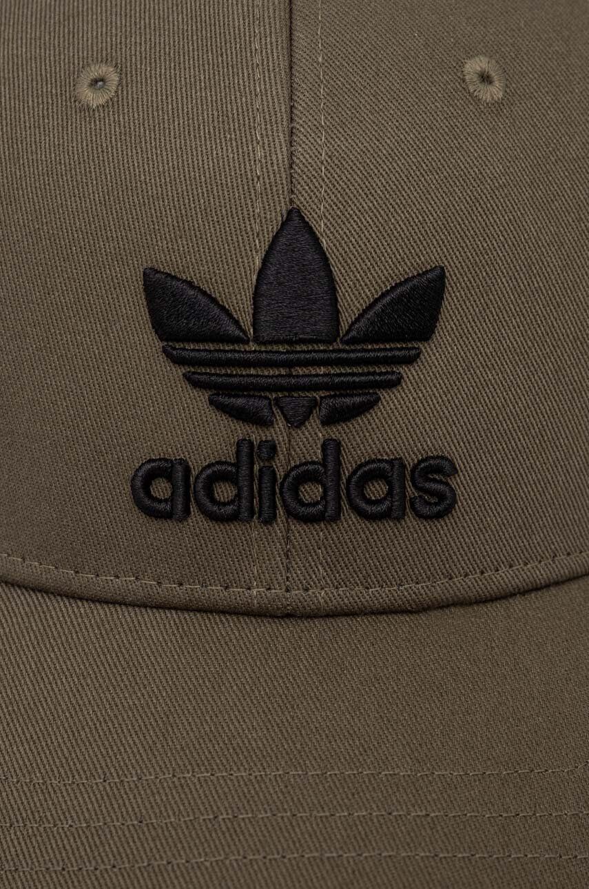 adidas Originals Bavlnená šiltovka zelená farba s nášivkou - Pepit.sk