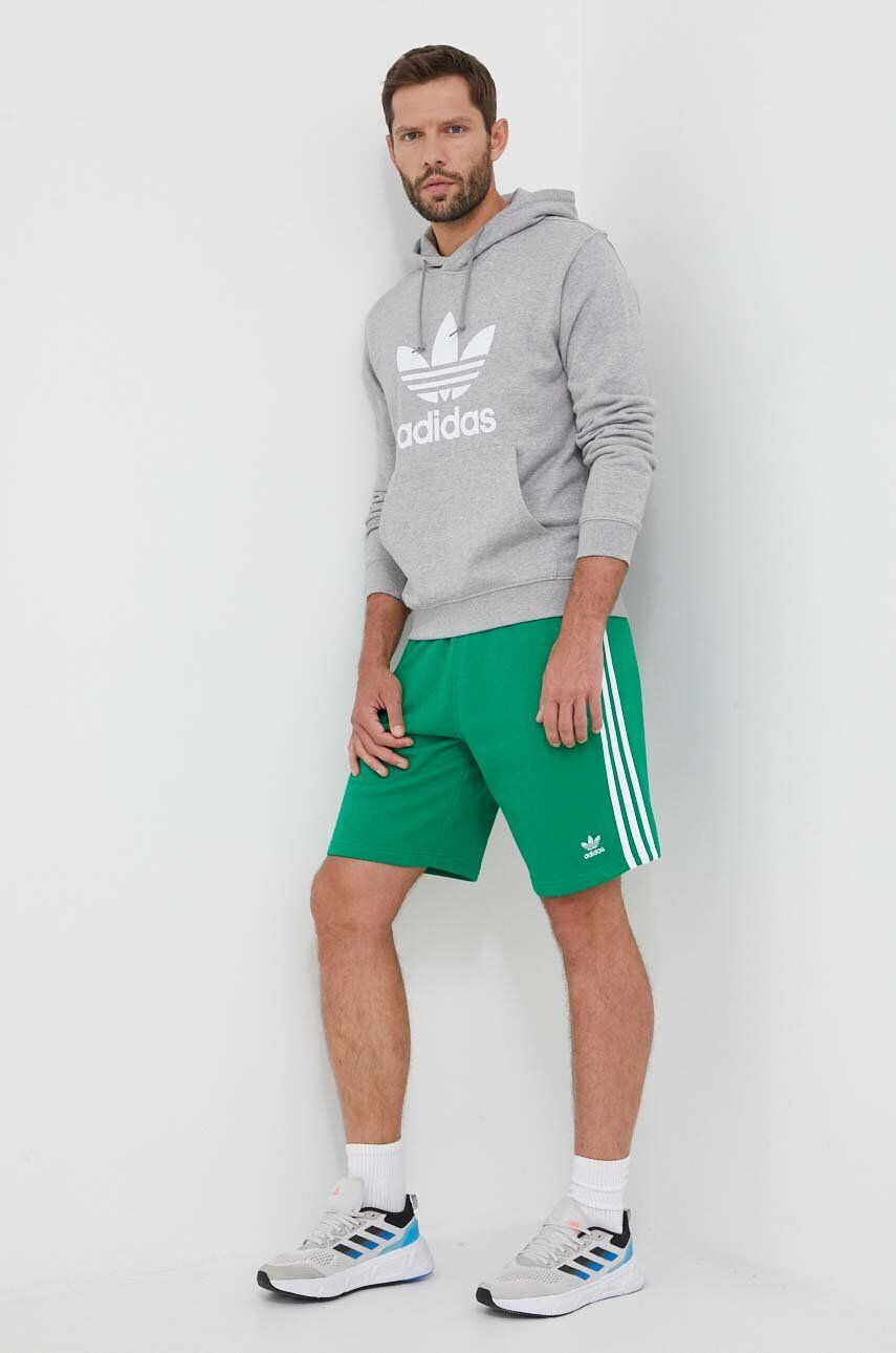 adidas Originals Bavlnené šortky zelená farba - Pepit.sk