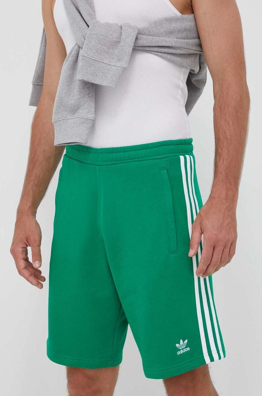 adidas Originals Bavlnené šortky zelená farba - Pepit.sk