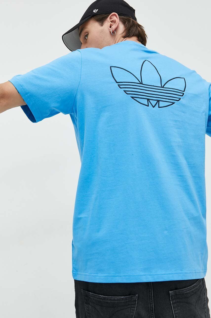 adidas Originals Bavlnené tričko ružová farba s potlačou - Pepit.sk