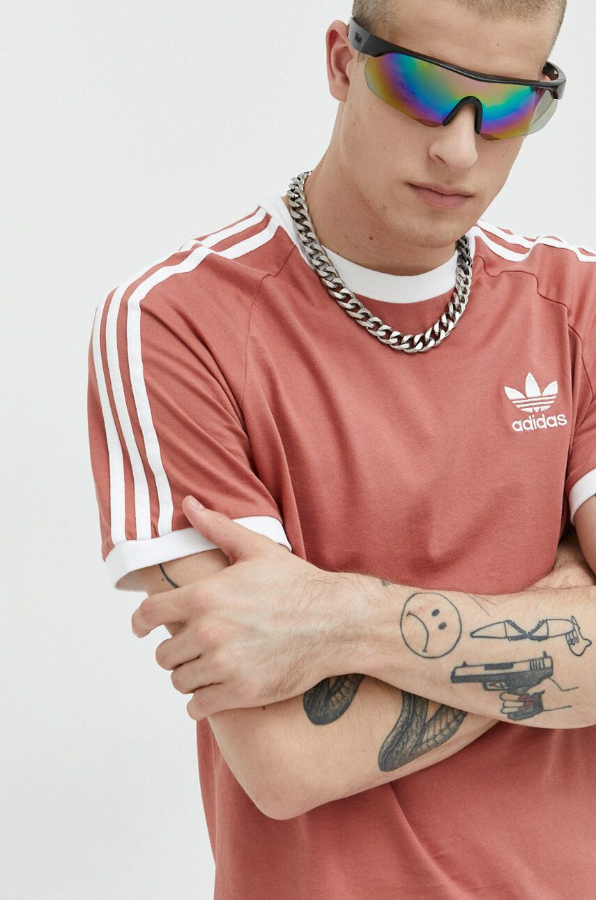 adidas Originals Bavlnené tričko šedá farba melanžový - Pepit.sk