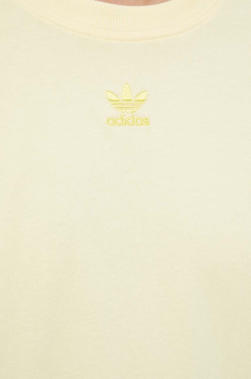 adidas Originals Bavlnené tričko žltá farba - Pepit.sk