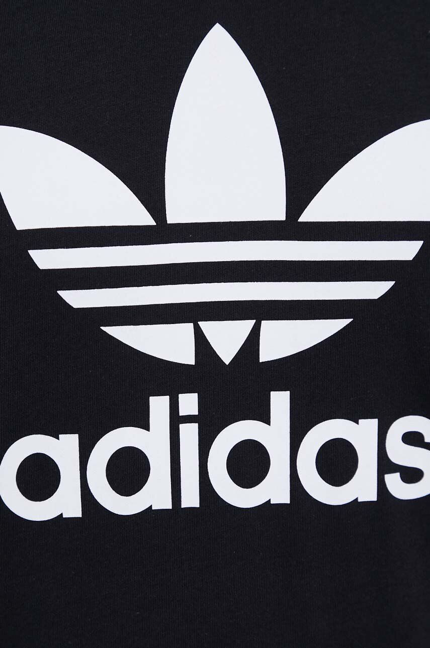 adidas Originals Bavlnené tričko čierna farba s potlačou - Pepit.sk