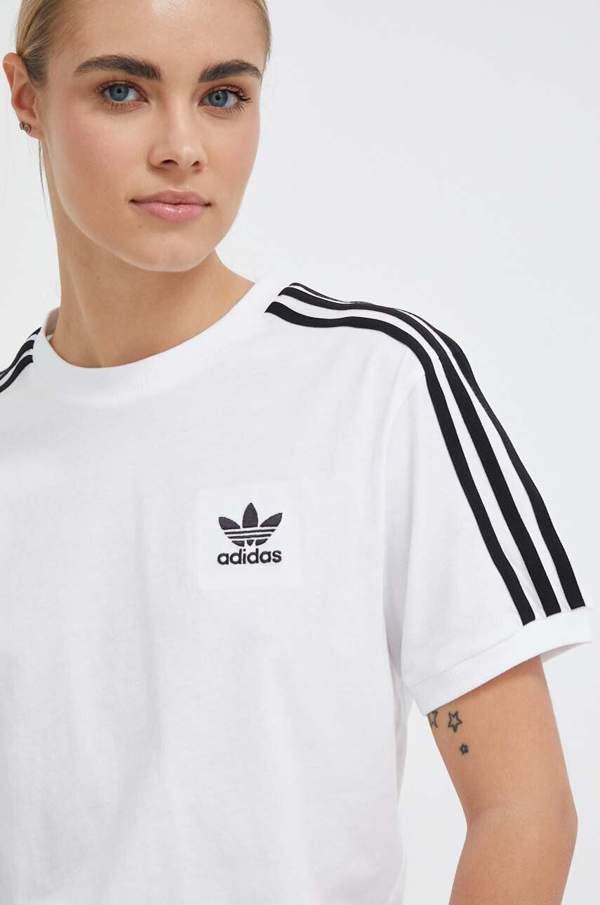 adidas Originals Bavlnené tričko béžová farba jednofarebné - Pepit.sk