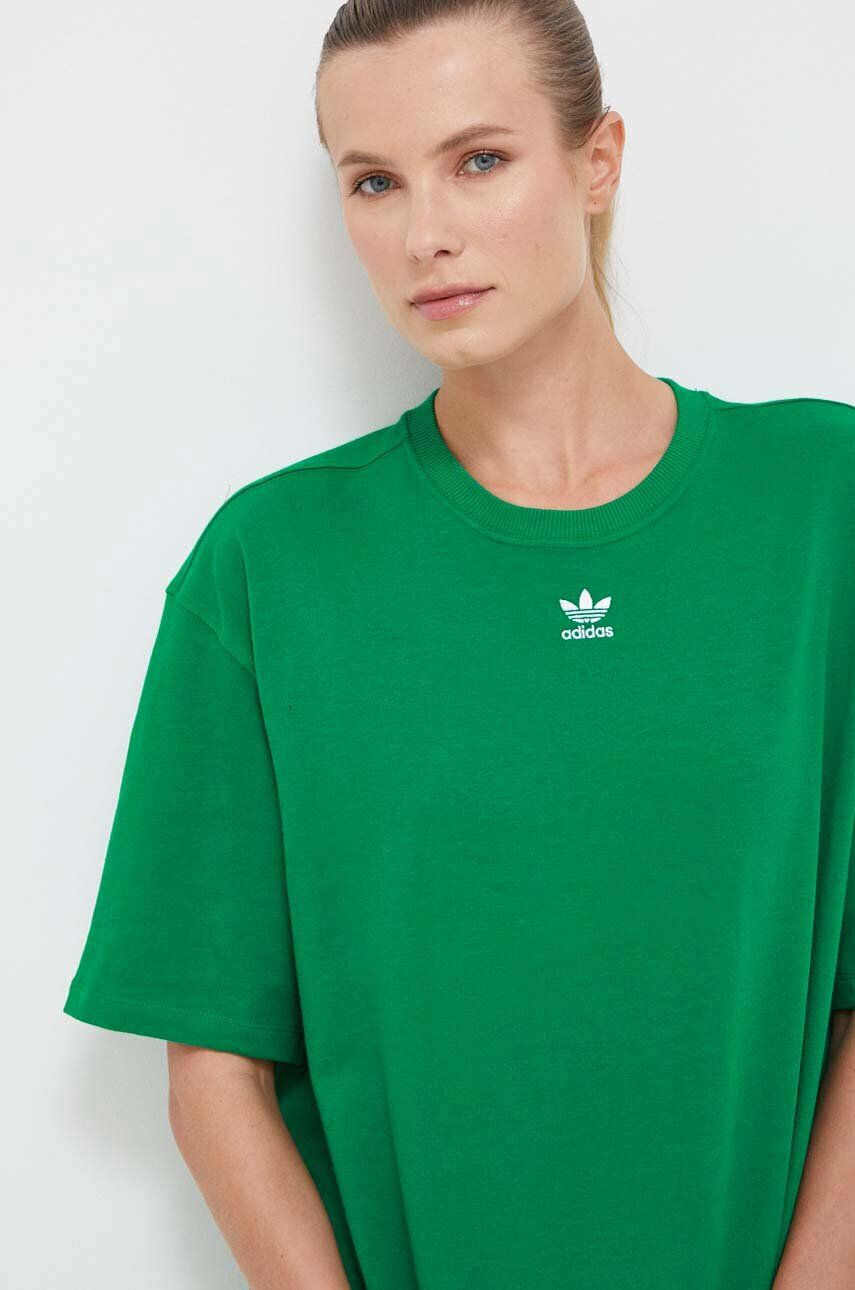 adidas Originals Bavlnené tričko tyrkysová farba - Pepit.sk