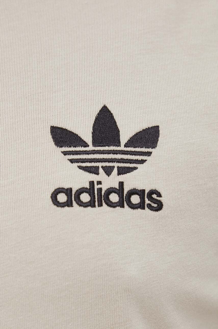 adidas Originals Bavlnené tričko béžová farba s nášivkou - Pepit.sk