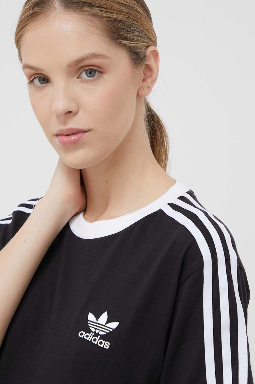 adidas Originals Bavlnené tričko čierna farba - Pepit.sk